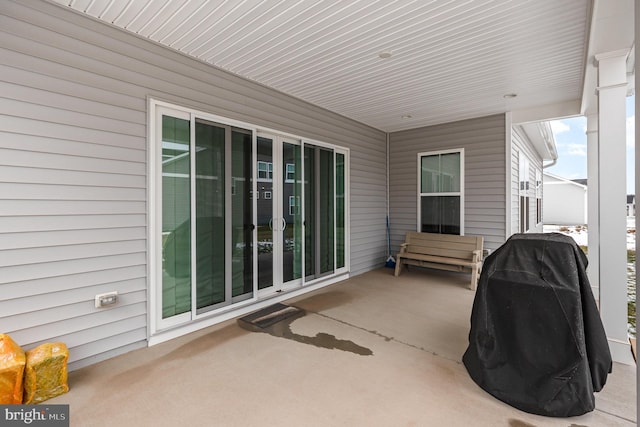 view of patio / terrace featuring grilling area