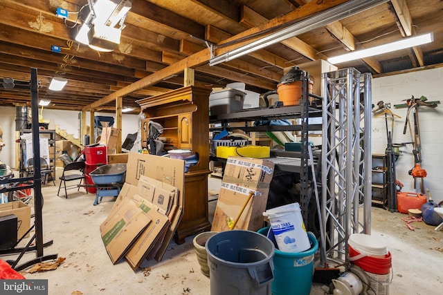 view of storage room