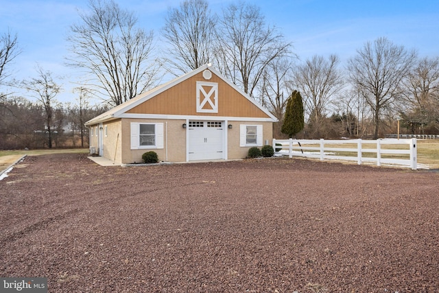 view of outdoor structure featuring a garage