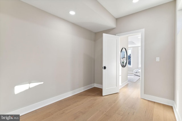 interior space with light wood-type flooring