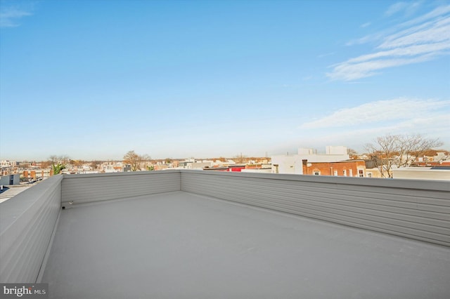 view of patio with a balcony