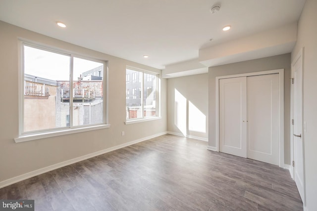 interior space featuring wood-type flooring