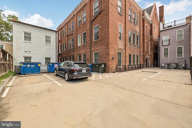 view of building exterior featuring central AC unit