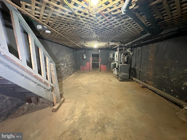 view of basement