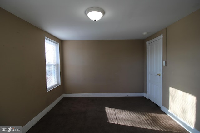 view of carpeted empty room