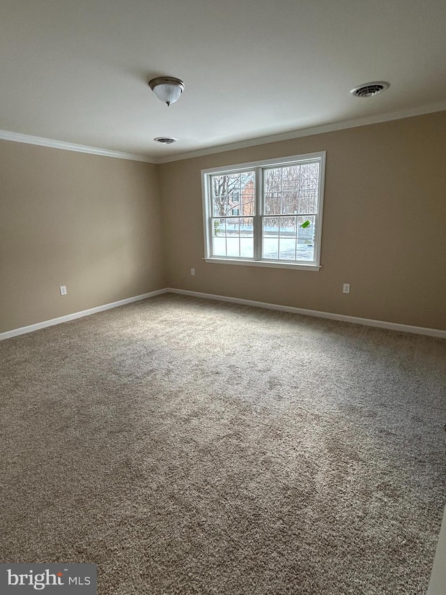 1689 Gerrardstown Rd, Gerrardstown, WV 25420 - unfurnished room with carpet and ornamental molding