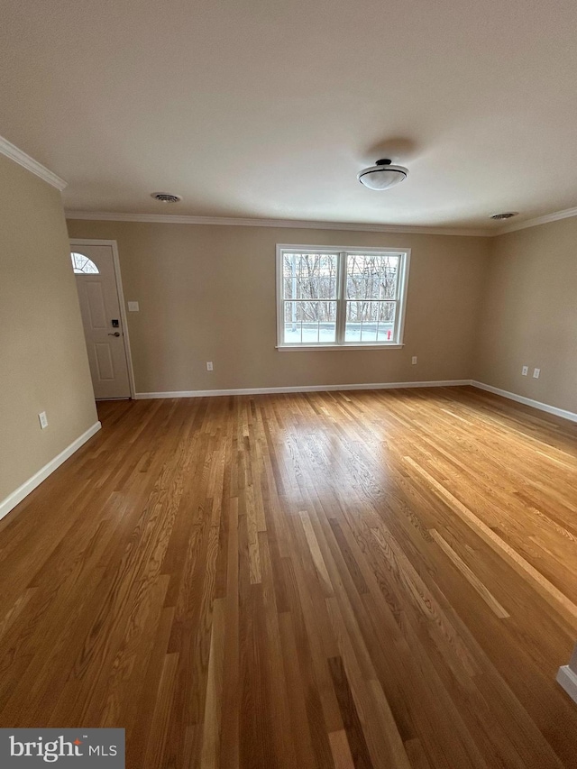 1689 Gerrardstown Rd, Gerrardstown, WV 25420 - unfurnished room featuring hardwood / wood-style floors and ornamental molding