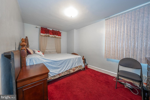 bedroom featuring carpet flooring