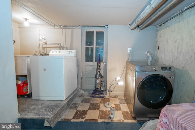 laundry area with washer and dryer