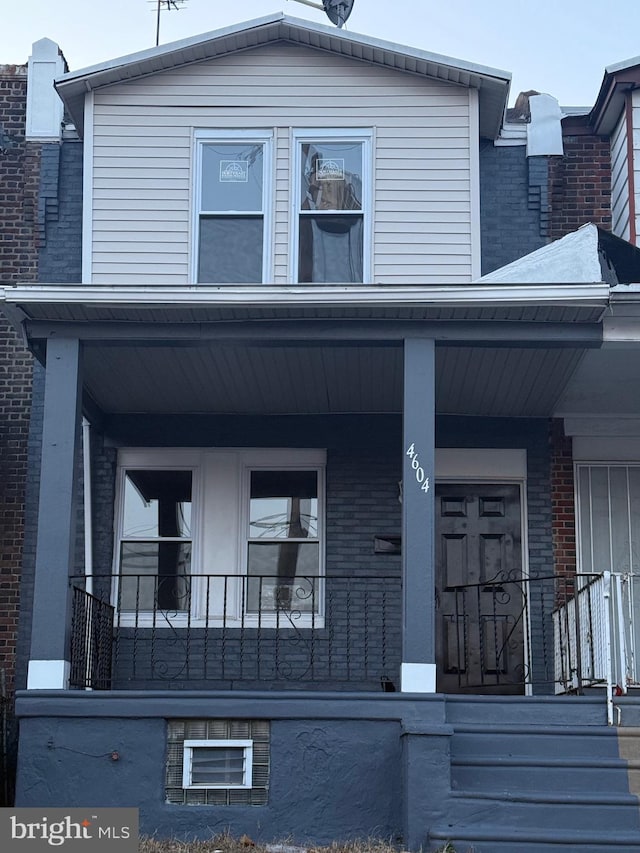 exterior space featuring covered porch