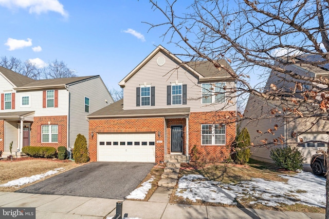 front facade featuring a garage