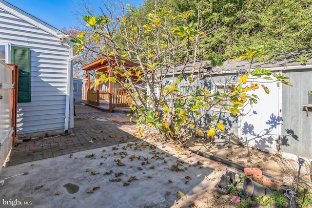 view of yard with a patio