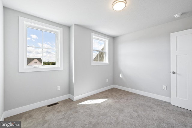 view of carpeted empty room