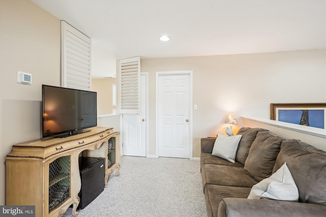 39281 Piney Dr Unit 55115, Bethany Beach, DE 19930 - living area with carpet floors, baseboards, and recessed lighting