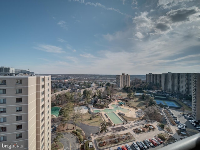 exterior space featuring a view of city