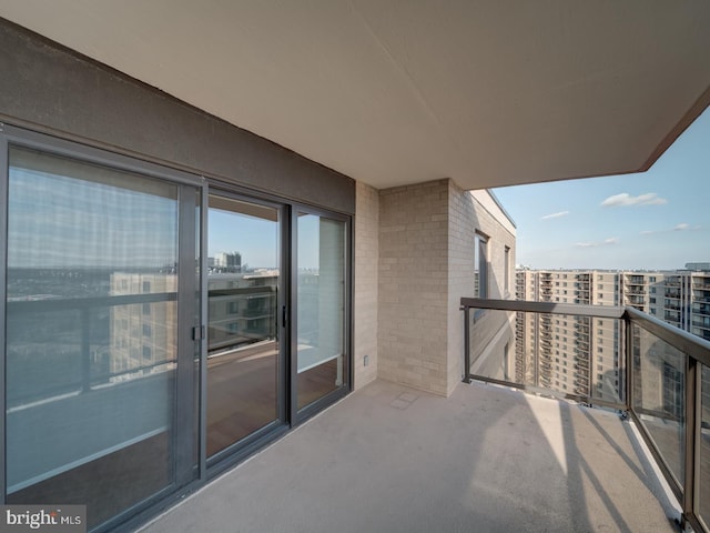 balcony with a city view