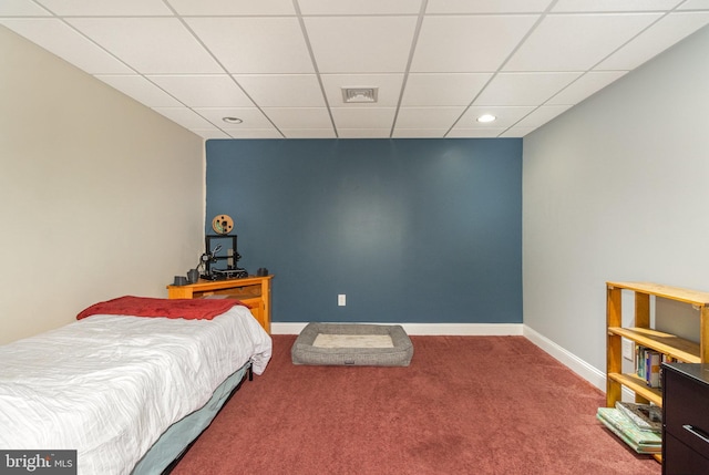 bedroom with carpet flooring