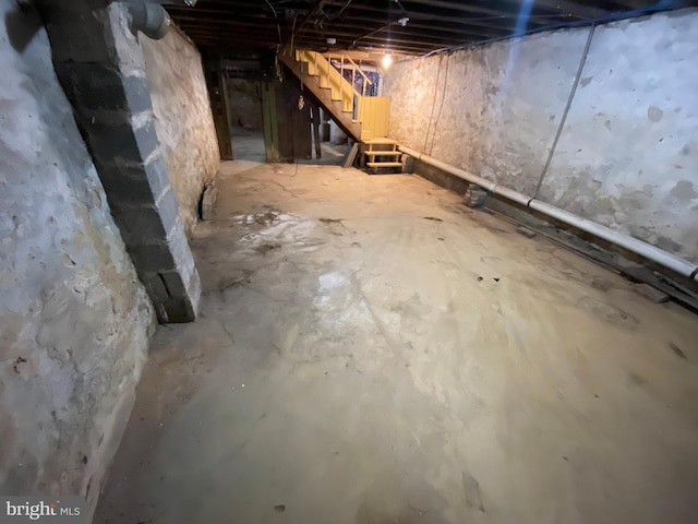 view of basement