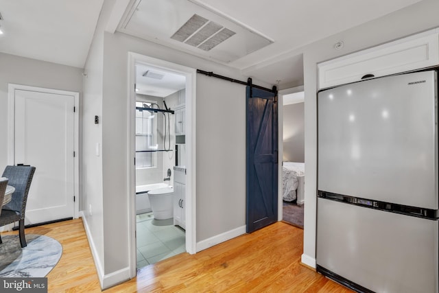 interior space featuring hardwood / wood-style flooring