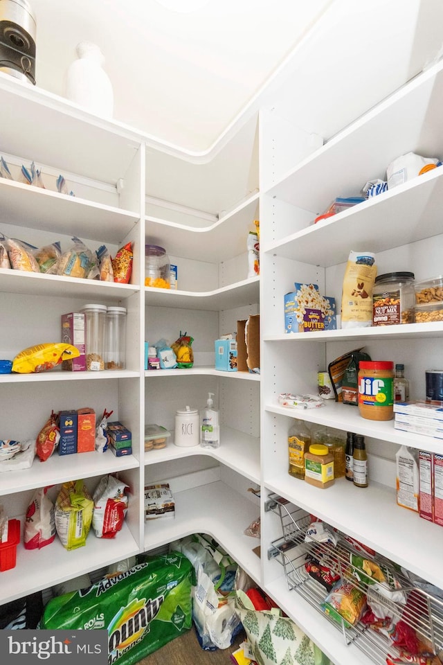 view of pantry