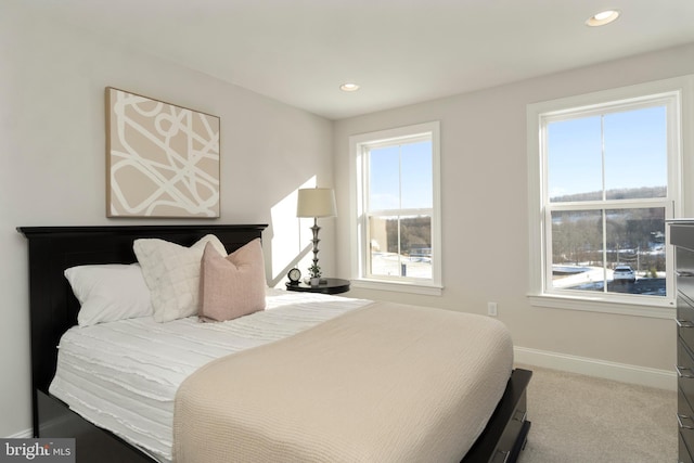 bedroom featuring carpet flooring