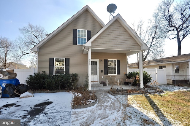 view of front of home