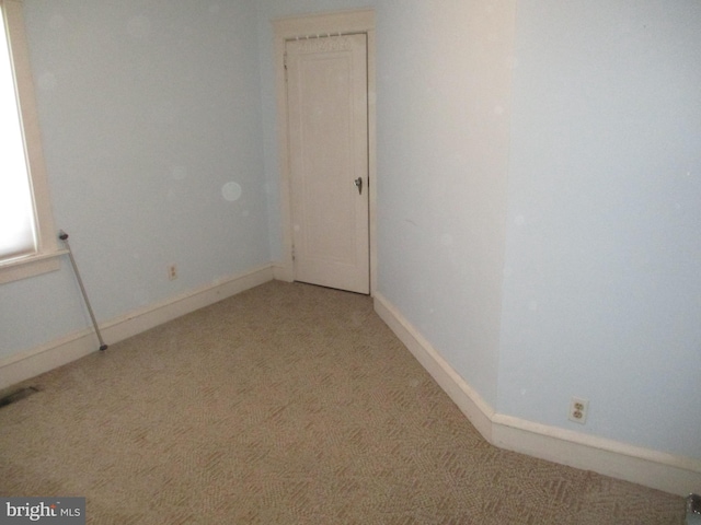 view of carpeted empty room