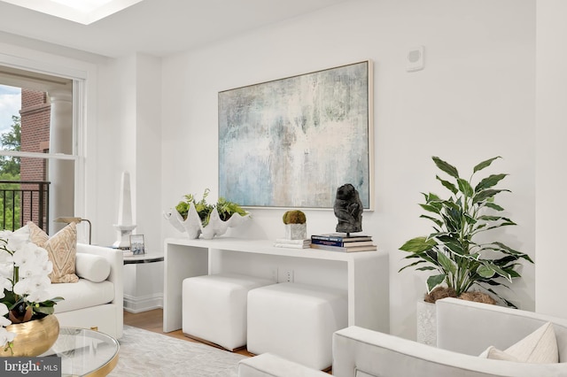 8551 Connecticut Ave Unit 210, Chevy Chase, MD 20815 - sitting room featuring light hardwood / wood-style floors