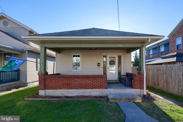 bungalow-style house with a porch