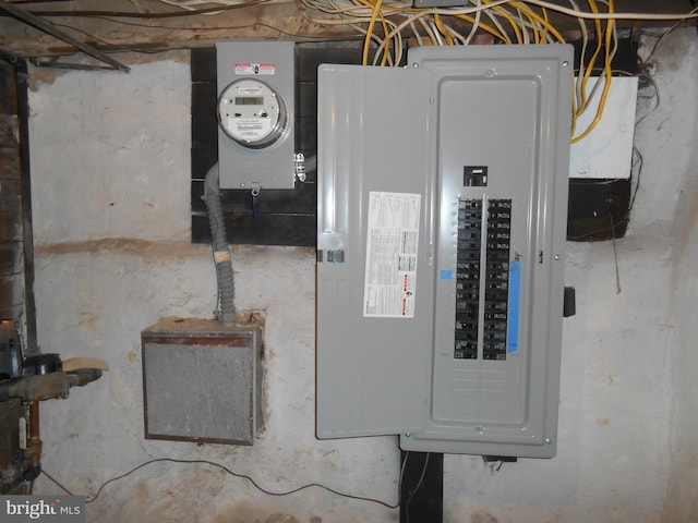 utility room featuring electric panel