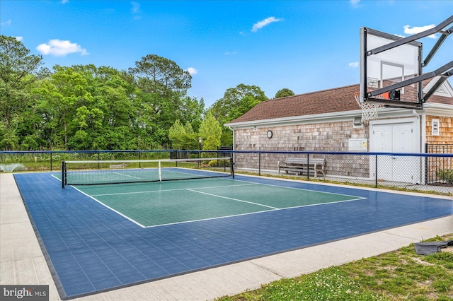 view of sport court