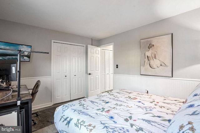 bedroom featuring hardwood / wood-style flooring