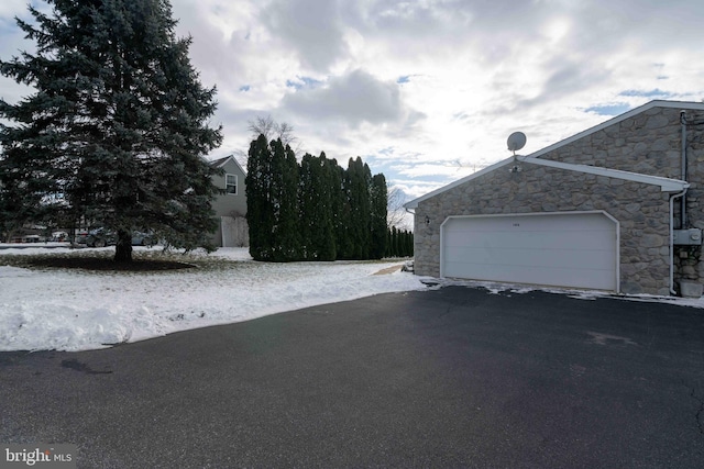 view of home's exterior featuring a garage