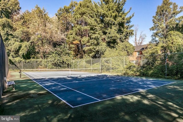 view of sport court