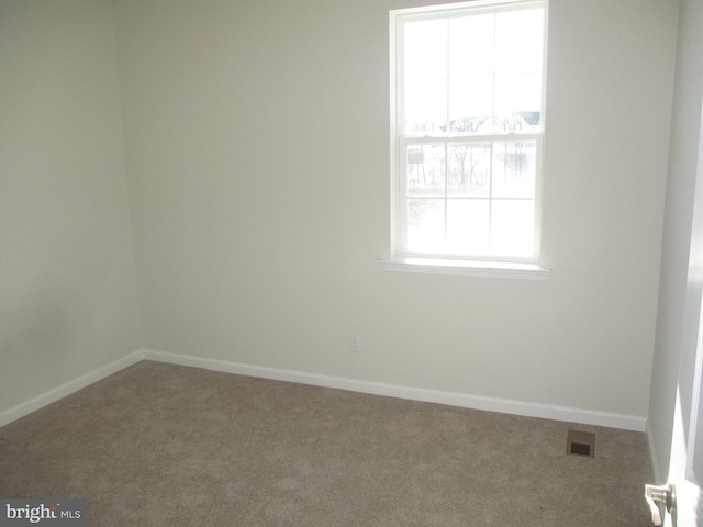 spare room with carpet flooring