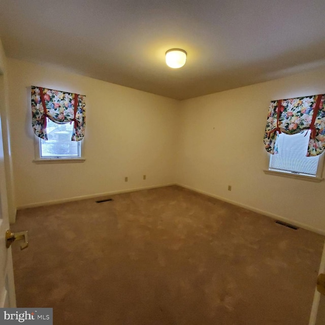 view of carpeted empty room