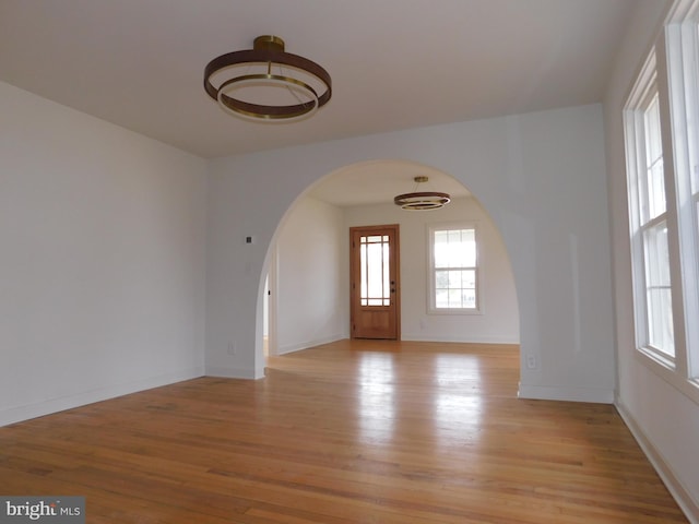 entryway with light hardwood / wood-style floors