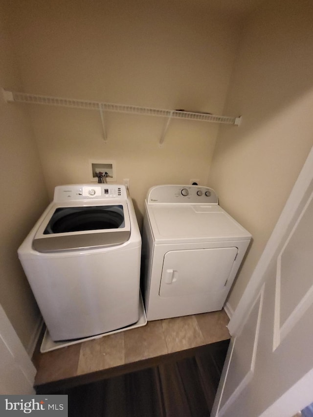 laundry area featuring washer and dryer