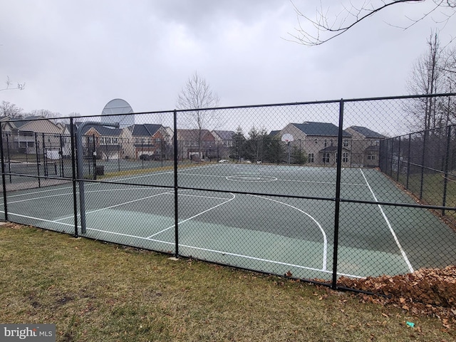 view of basketball court