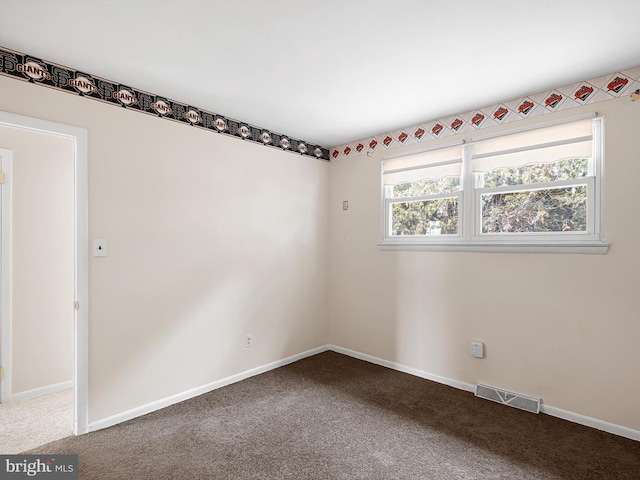 spare room with carpet floors