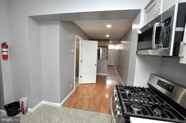 kitchen with appliances with stainless steel finishes