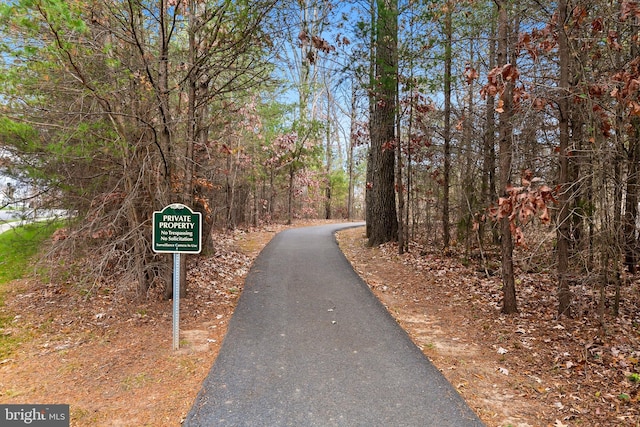 view of road