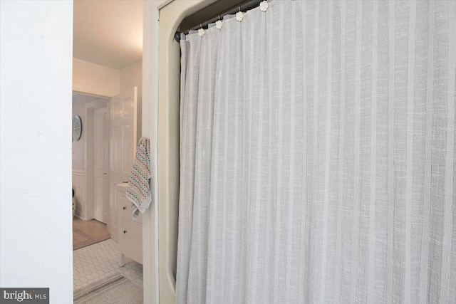 bathroom featuring tile patterned floors