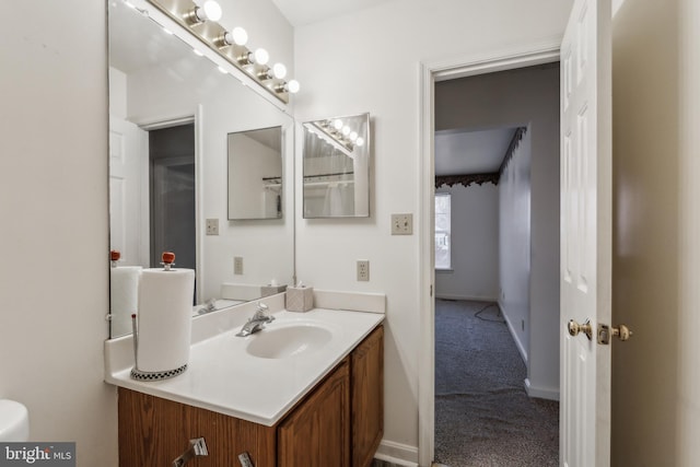 bathroom with vanity