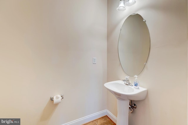 bathroom featuring tile patterned floors