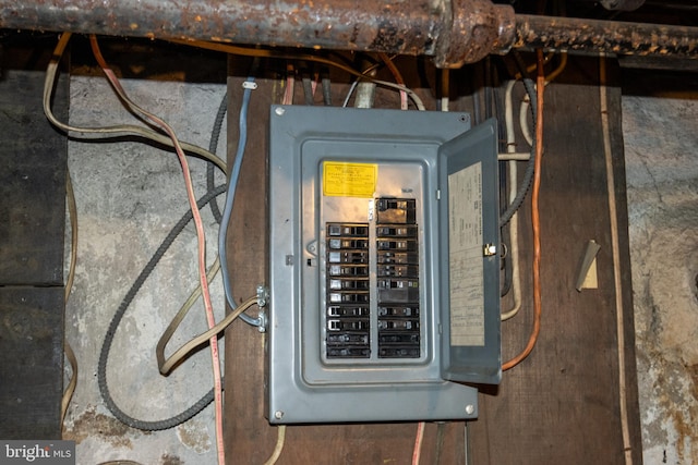 utility room featuring electric panel