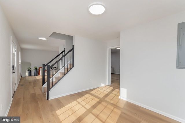 interior space featuring light hardwood / wood-style floors