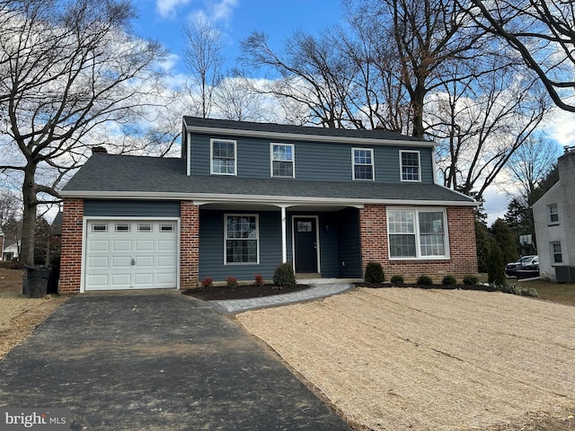 front facade featuring a garage