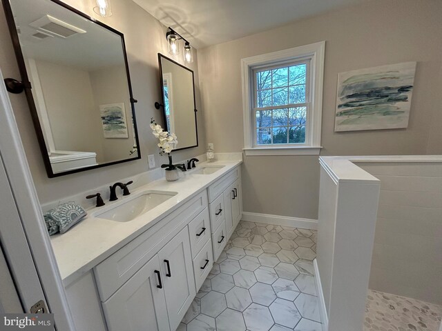 bathroom featuring vanity