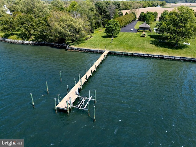 26333 Presquile Dr S, Easton, MD 21601 - dock area featuring a water view and boat lift